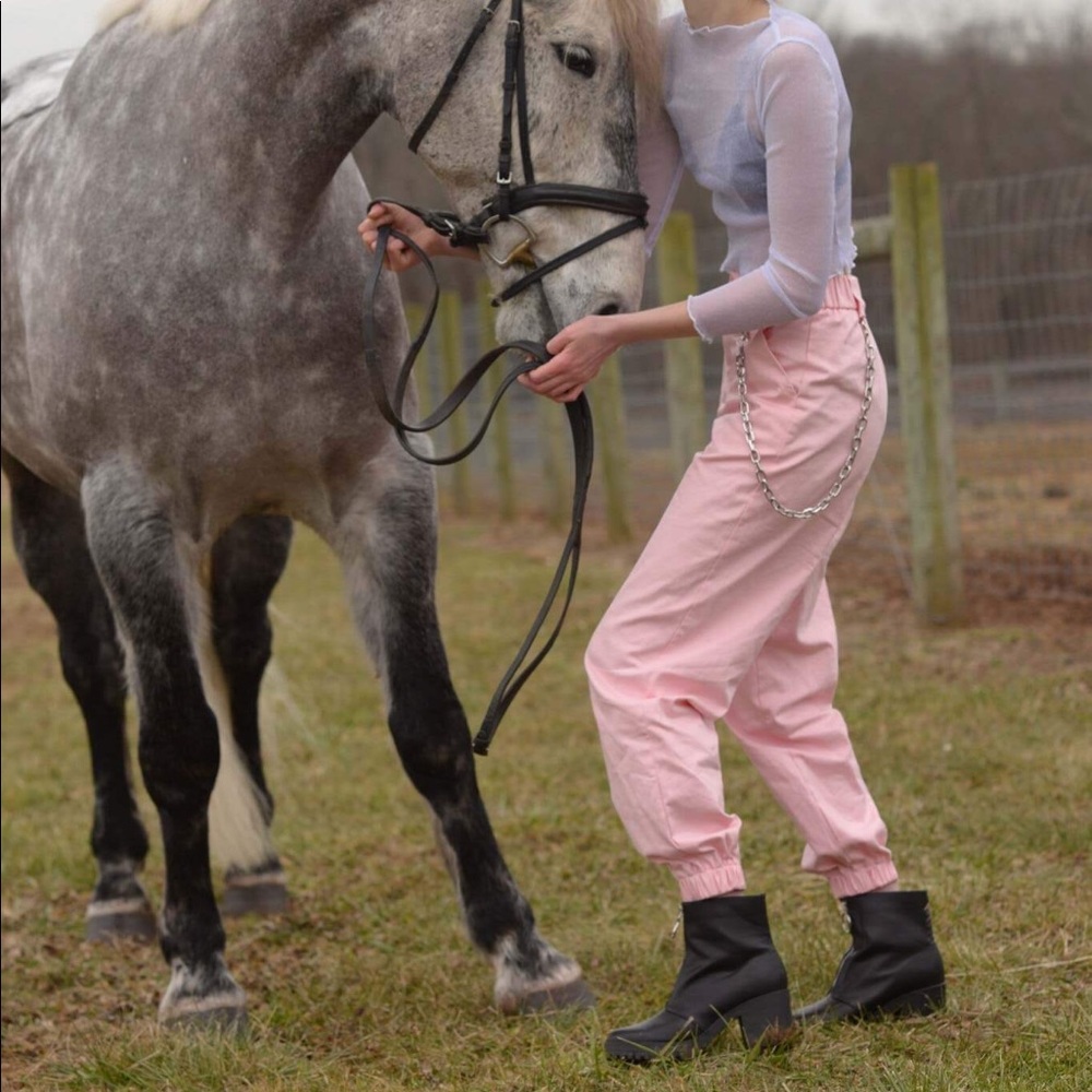 NWT I AM GIA cobain pink pants